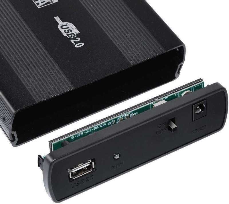 DW 3.5 Inch HDD External Case USB 2.0 - Black