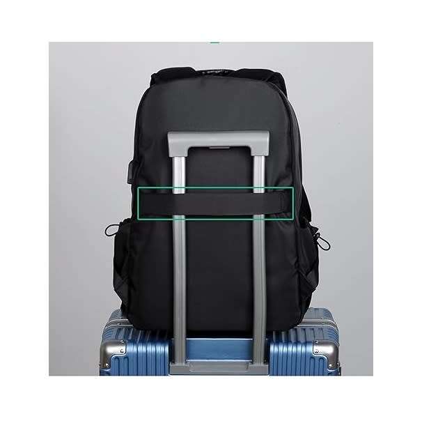 DW Travel Laptop Backpack, Durable Waterproof Business Bag Fits 15.6 Inch Laptop Black - Y-2303N