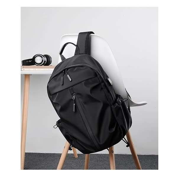 DW Travel Laptop Backpack, Durable Waterproof Business Bag Fits 15.6 Inch Laptop Black - Y-2303N