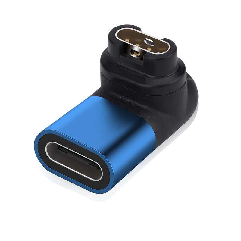 DW Charger Adapter For Garmin Fenix 7/7S/7X/6/6S/6X - USB Type-C Female To Garmin Fenix 7 Male (Blue