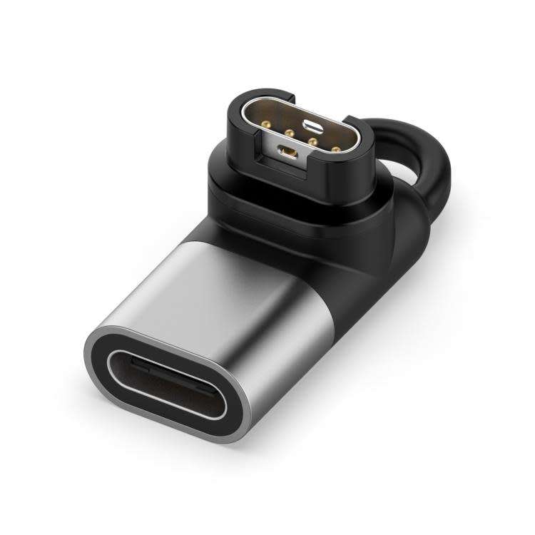 DW Charger Adapter For Garmin Fenix 7/7S/7X/6/6S/6X - USB Type-C Female To Garmin Fenix 7 Male (Silv