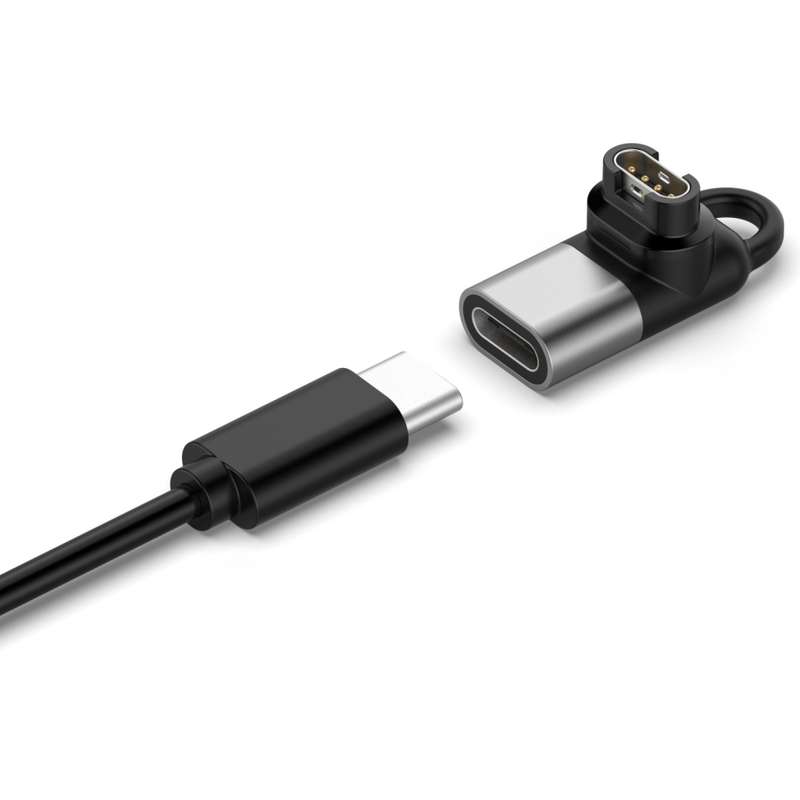 DW Charger Adapter For Garmin Fenix 7/7S/7X/6/6S/6X - USB Type-C Female To Garmin Fenix 7 Male (Silv