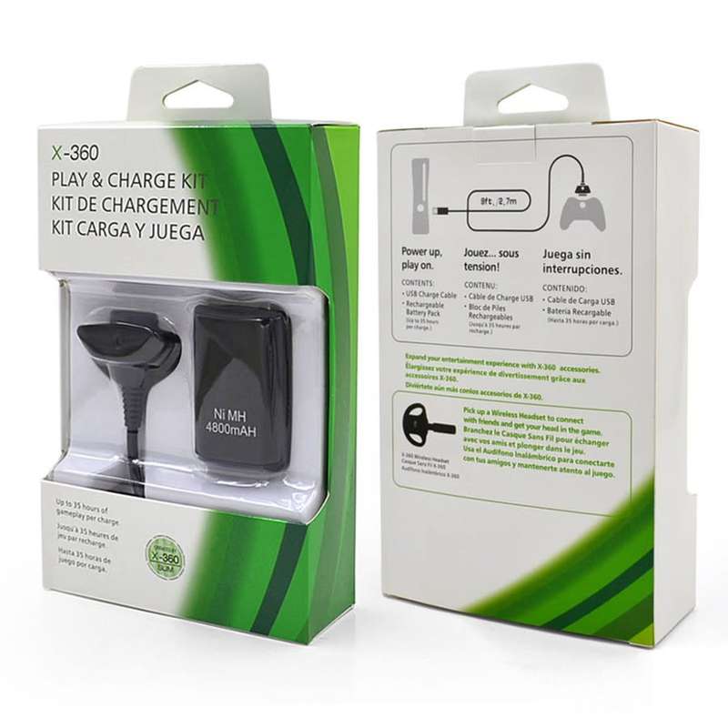 DW X-360 Compatible XBox 360 Wireless Controller Battery Pack 4800mAh