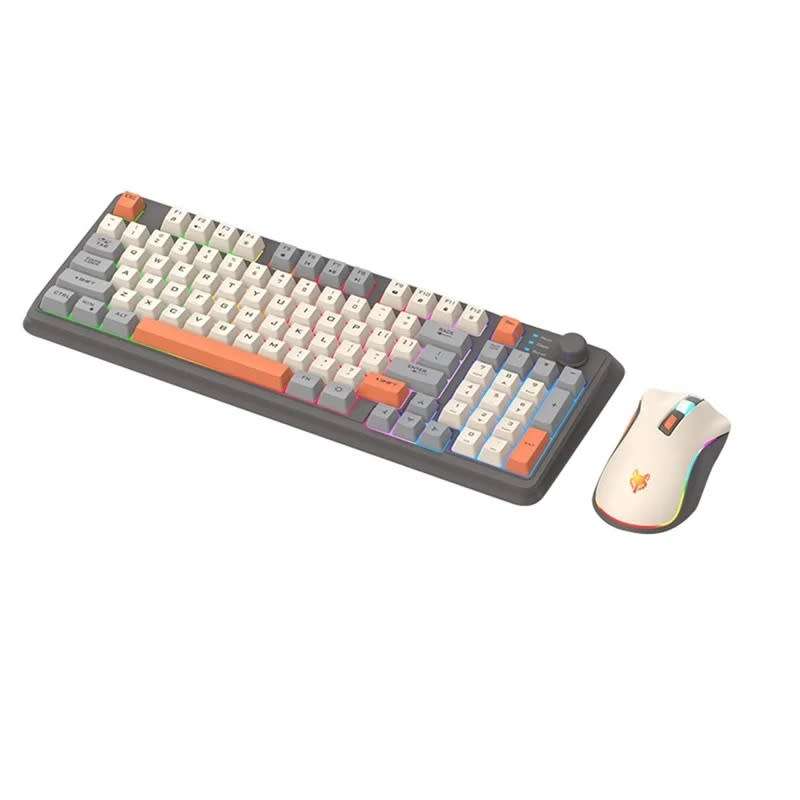 DW XUNFOX Wired Keyboard Cool Mixed Color Keyboard Set 94 Keys - K820