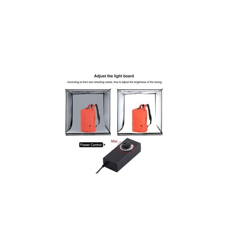 DW-PULUZ Portable 60 x 60 x 60 cm Light Box LED 5500K Mini 60W Photography Studio Box Kit