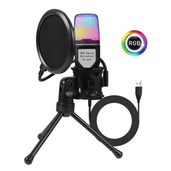 DW YANMAI USB Condenser Microphone Gaming Mic SF-666R