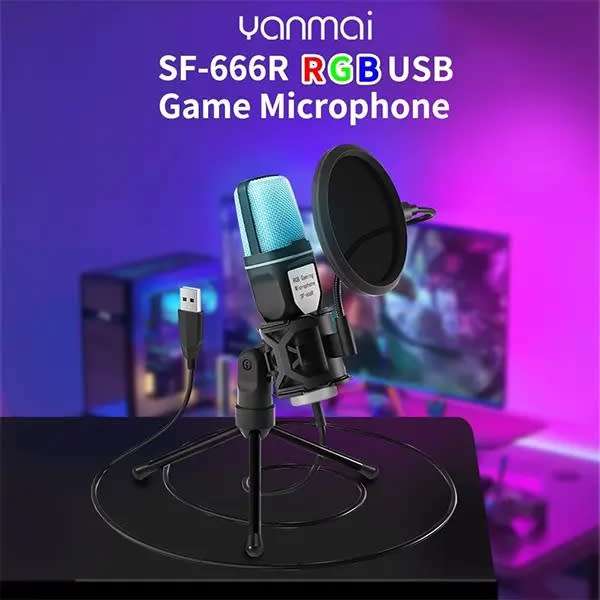 DW YANMAI USB Condenser Microphone Gaming Mic SF-666R