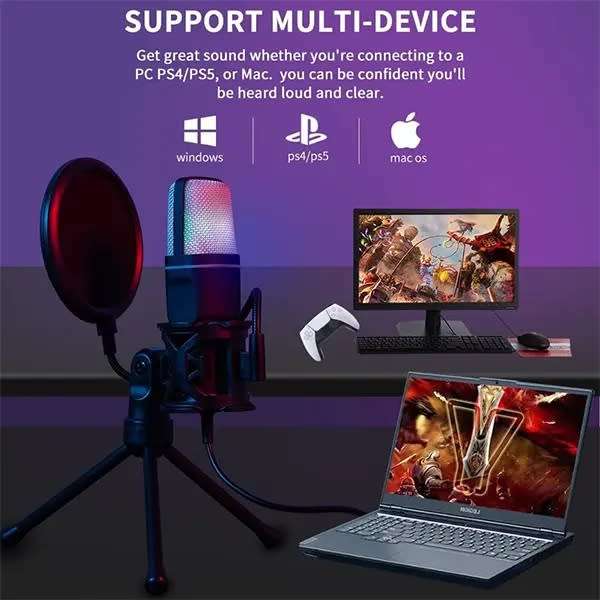 DW YANMAI USB Condenser Microphone Gaming Mic SF-666R