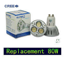 High power GU10 3x3W 9W 85-265V Dimmable Light / pack of 50 LED  lamps