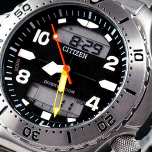 CITIZEN AQUAMOUNT PROMASTER Divers 200m Dive Log, Depth Alarm, Duration, Water Temp, Altimeter