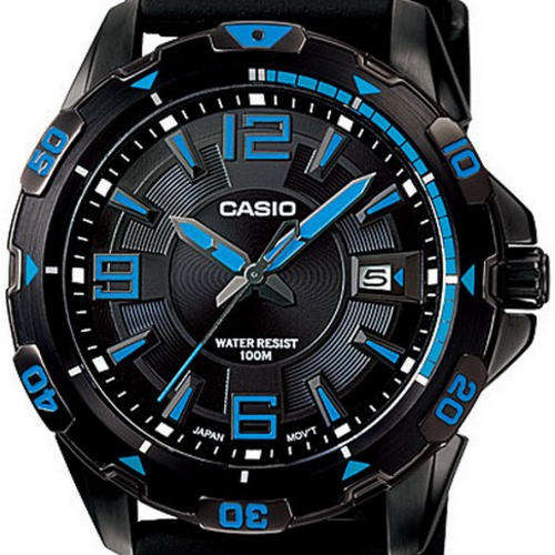 CASIO G-SHOCK ANALOG 100m Partial ion plated Steel Case  Resin Band 3 Hands Date Rotating Bezel