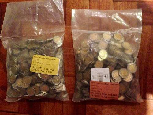 Bag of 400 Nelson Mandela 2008 R5 Coins - uncirculated!!!