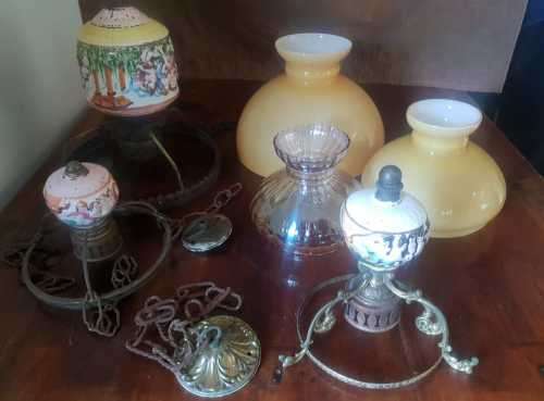 Vintage ceiling lamps lot