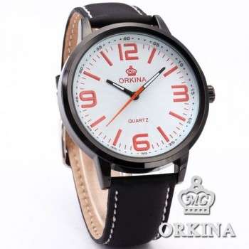 *** Brand New Orkina, Leather Band  - White - Local stock! ***