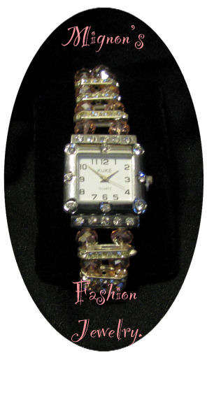 LADIES BEADED WATCH
