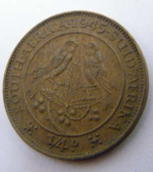 1/4 D South Africa 1945