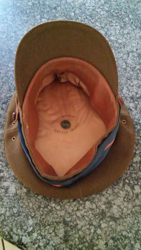 OLD  VINTAGE SOUTH AFRICAN  ARMY GYMNASIUM OFFICERS HAT