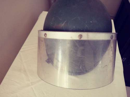 Old S.A.D,F POLICE Riot helmet with screen