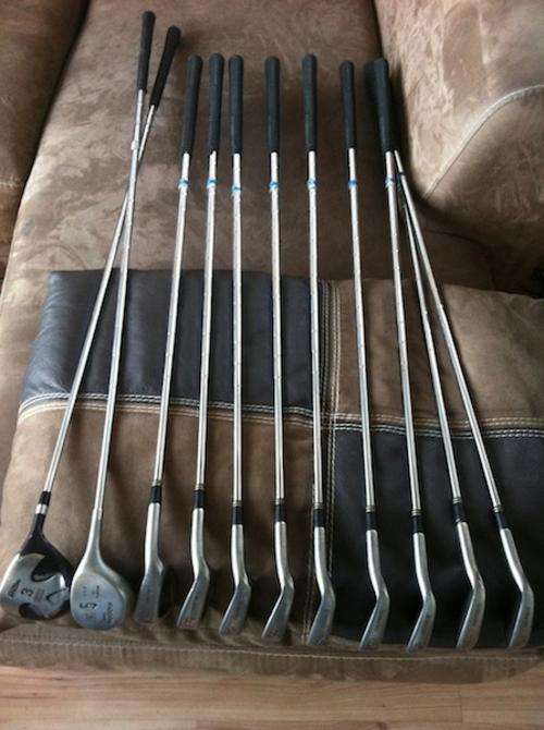AMAZING 12 PIECE GOLF CLUB SET!! INCLUDES BAG!! R1 NO RESERVE AUCTION!! READ FIRST!!