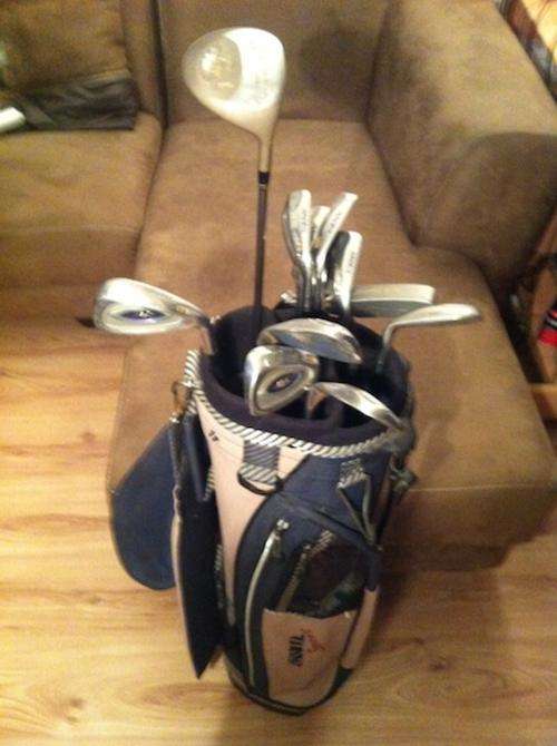 AMAZING 12 PIECE ANVIL GOLF CLUB SET!! INCLUDES BAG!! R1 NO RESERVE AUCTION!!