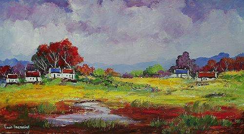 AN ORIGINAL LOUIS PRETORIUS:"After a rainy spell" (500mm x 320mm )