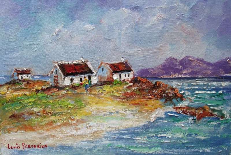 FISHERMANS COTTAGES (450mm x  300mm x 20mm)