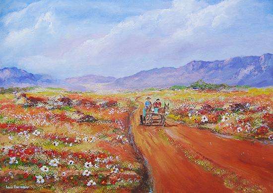 Namakwaland Donkeys (Big canvas)