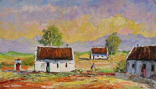 Louis Pretorius >>'Mowing the lawn' (640mm x 375mm)