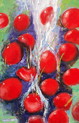 LOUIS PRETORIUS  >> Washing Cherries(640mmx420mm)
