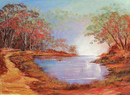 LOUIS PRETORIUS  >> AUTUMN SPLENDOUR (800mm x 580mm x20mm)