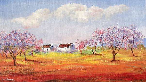LOUIS PRETORIUS  >> BLOSSOMS TWO  (800mm x 470mm)
