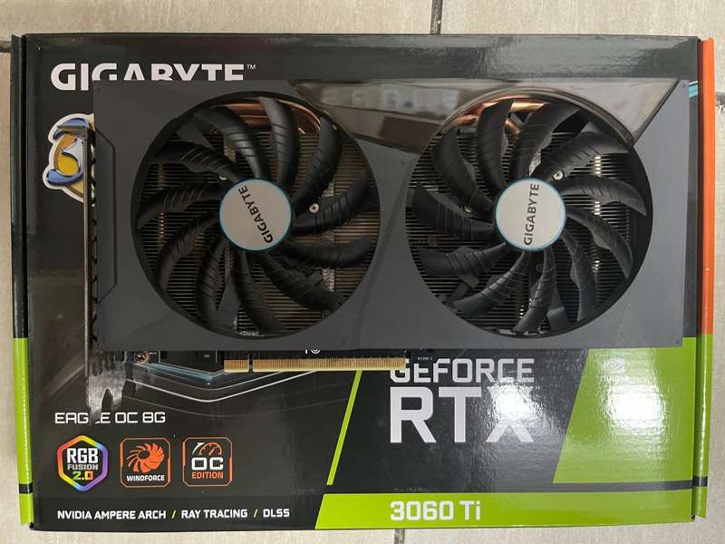Gigabyte GeForce RTX 3060 Ti EAGLE OC GDDR6 256-bit PCI-E 4.0 with WARRANTY