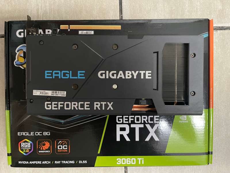 Gigabyte GeForce RTX 3060 Ti EAGLE OC GDDR6 256-bit PCI-E 4.0 with WARRANTY