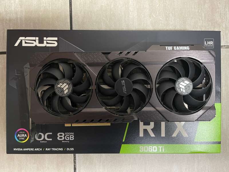 Asus GeForce RTX 3060 Ti TUF Gaming OC  8GB GDDR6 256-bit PCI-E 4.0 with WARRANTY