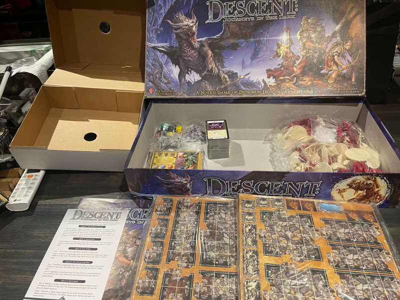 Descent: Journeys in the Dark (2005) Collector Rare Board Game (Contents Sealed and Unpunched)