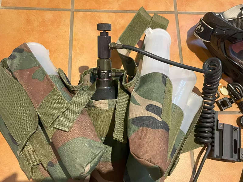 Tipmann  X7 Phenom Military Style Upgrades, Auto Fire Paintball Gun (Used once)