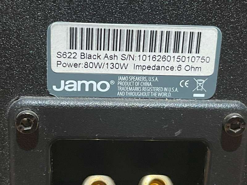 JAMO S 622 2-WAY SHELF SPEAKER (PAIR)