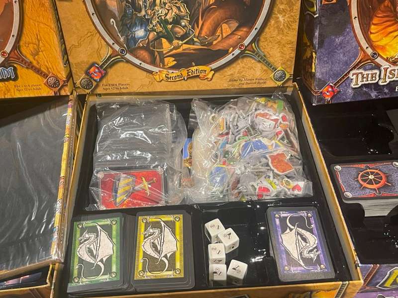 Runebound: Second Edition +Island of Dread + Sands of Al-Kalim +19 Expansions Sealed RARE Board Game