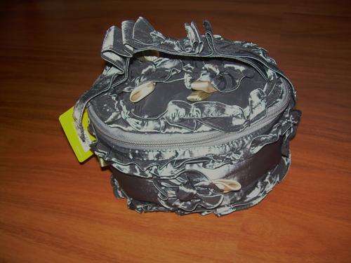 NEW!! BEAUTIFUL BOUTIQUE SATIN-MAKE UP CASE-STUNNING