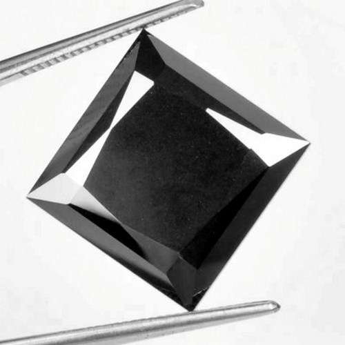 13.10 Ct Princess cut Moissanite BLACK DIAMOND Investment stone ( CRAZZZZY 1 Day auction ) R1 NO RES