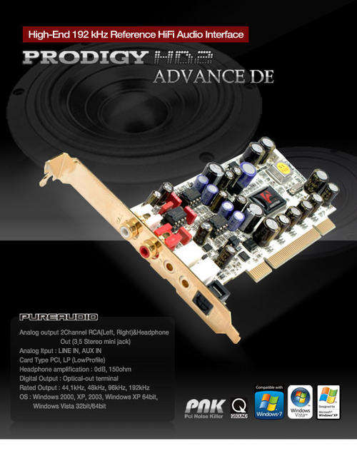 [HIGHEND CARD]: AudioTrak Prodigy HD2 Advance DE (PCI)