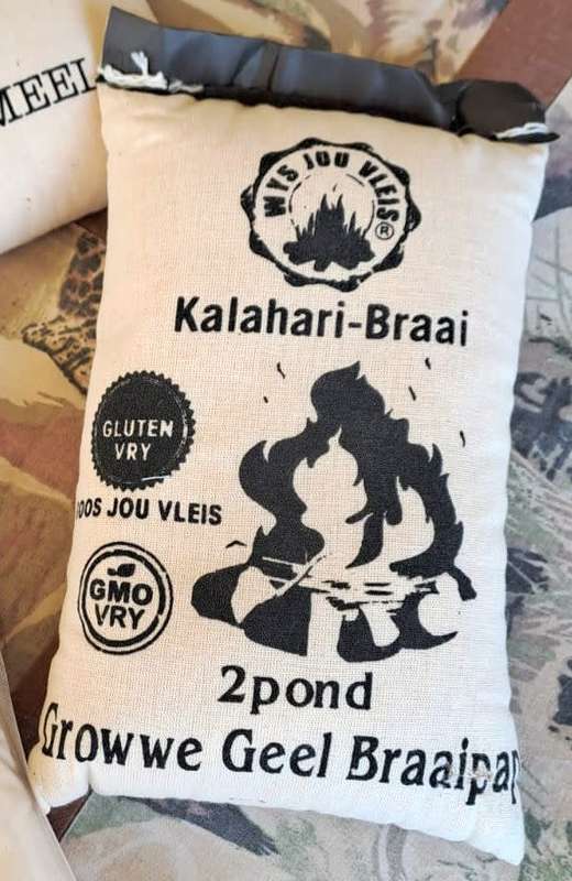 Wys jou vleis - Kalahari braai - 2 pond - Growwe Geel Braaipap