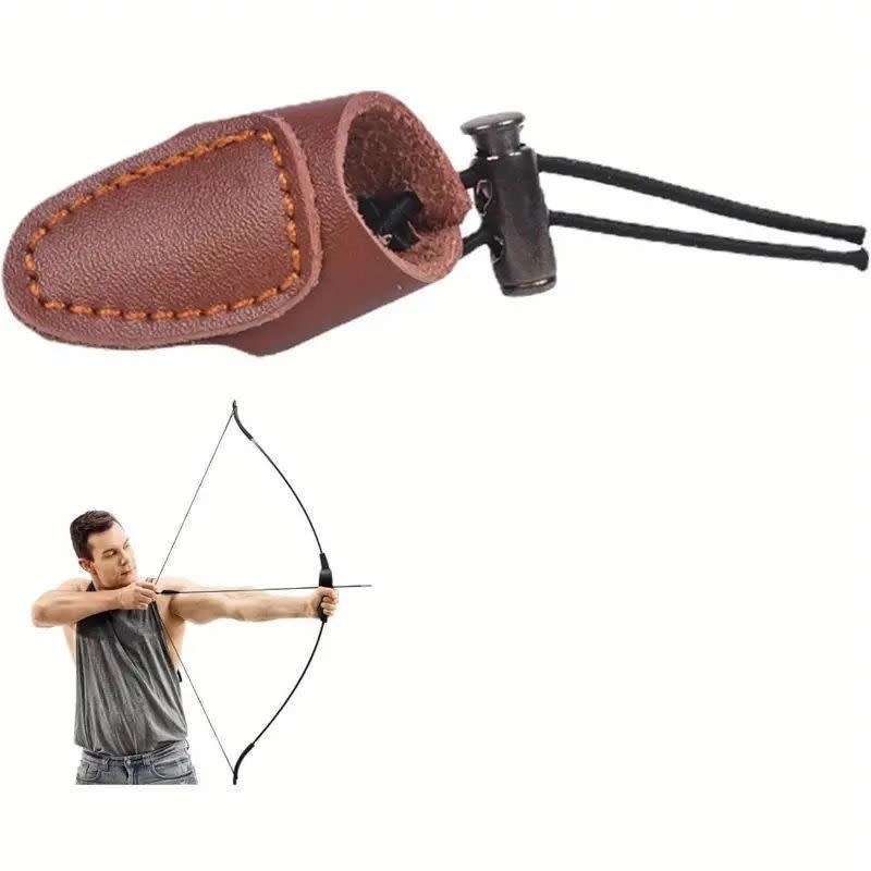 Recurve Bow Training - 1/2pcs Bow And Arrow Finger Guard, Adjustable Finger Tabs Accessory