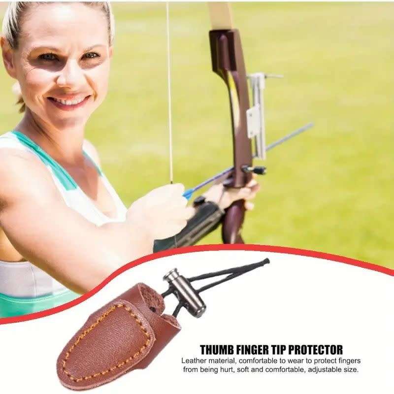 Recurve Bow Training - 1/2pcs Bow And Arrow Finger Guard, Adjustable Finger Tabs Accessory