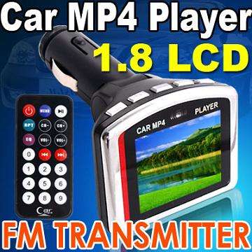 "NEXT DAY DELIVERY" 2GB LARGE 1.8' LCD-206 channels Car Fm Transmitter with remote, SD card mp3/mp4