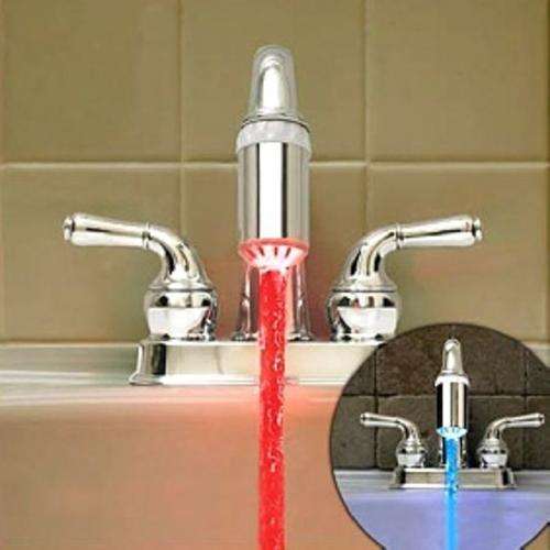 FLow LED Light Faucet Water Glow Mixer Tap for Bathroom