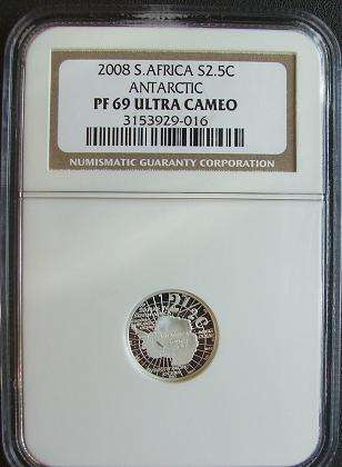 2008 International Polar Year 2 1/2c Tickey  Starting at R1