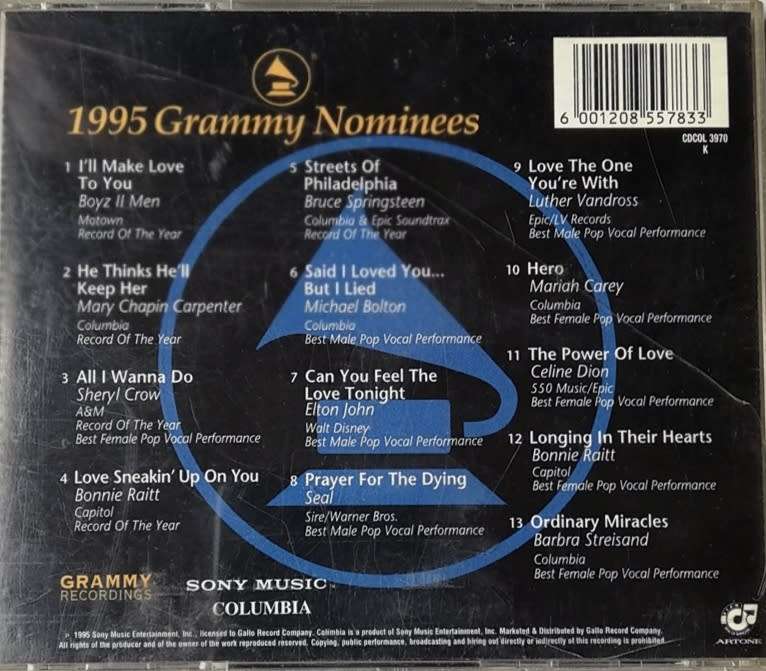 GRAMMY NOMINEES 1995 - VARIOUS ARTISTS CD