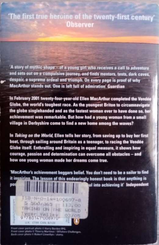 TAKING ON THE WORLD - ELLEN MacARTHUR