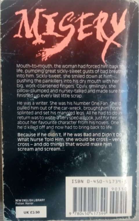 STEPHEN KING - MISERY - PAPERBACK